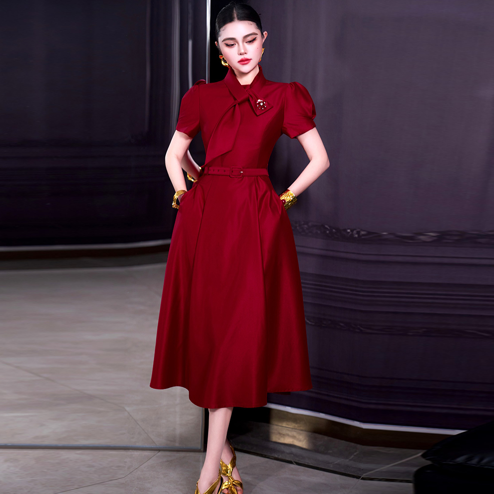 Women'S Red Formal Wear - Robe rouge pour femme ZJYT, tendance