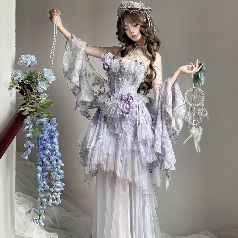Formal Dress - Robe Lolita Violet Poetry Fog, style