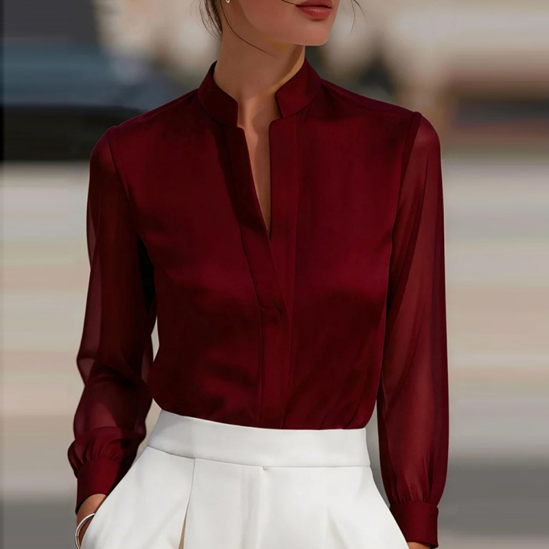 Nouvelles chemises en maille t - Silk Blouse avis et prix