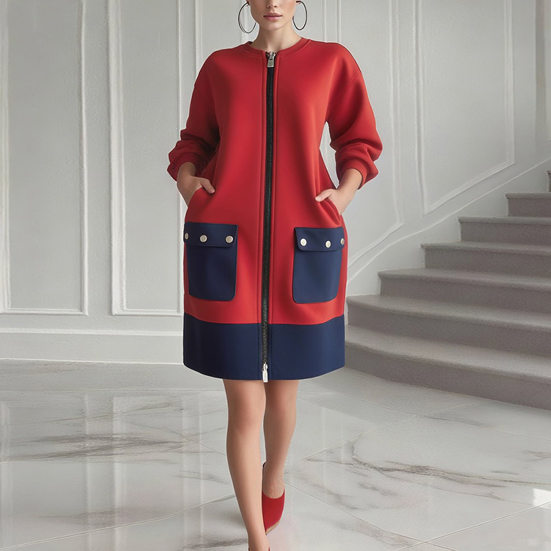 Modigirl contraste couleur man - Women'S Red Formal Wear avis et prix