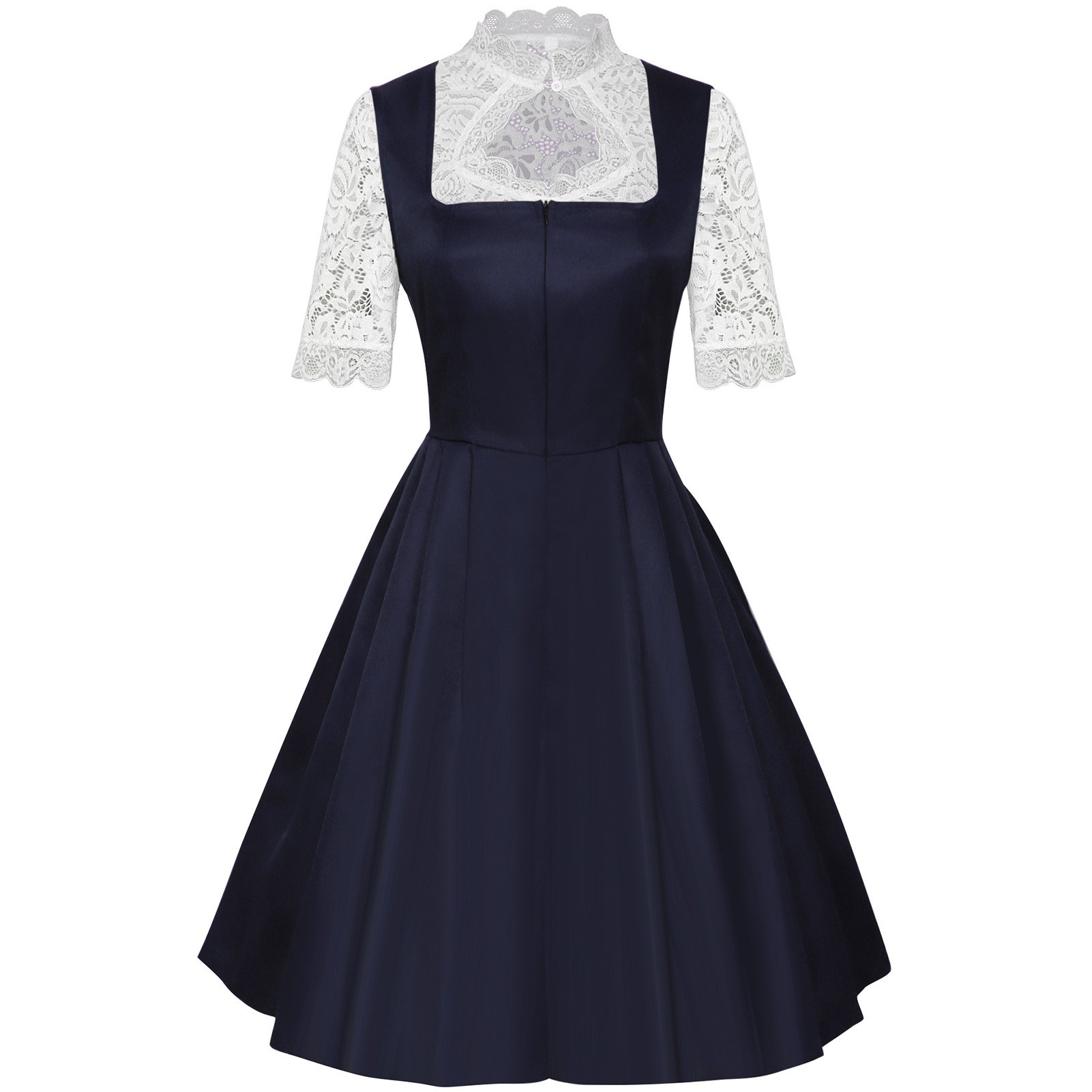 Robe plissée imprimée élégante - Lace Dress avis et prix