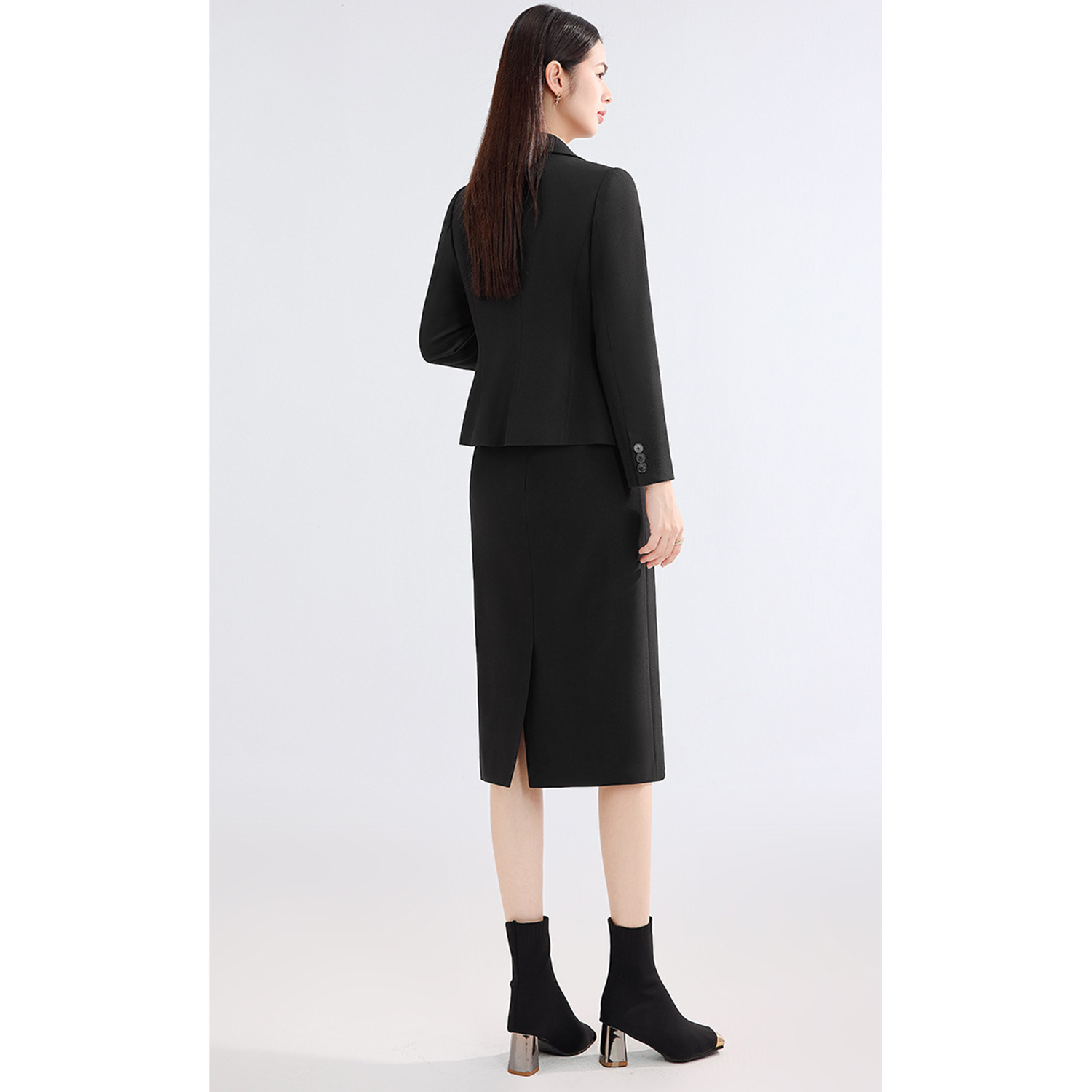 Ensemble jupe et blazer bleu p - Womens Blazer avis et prix