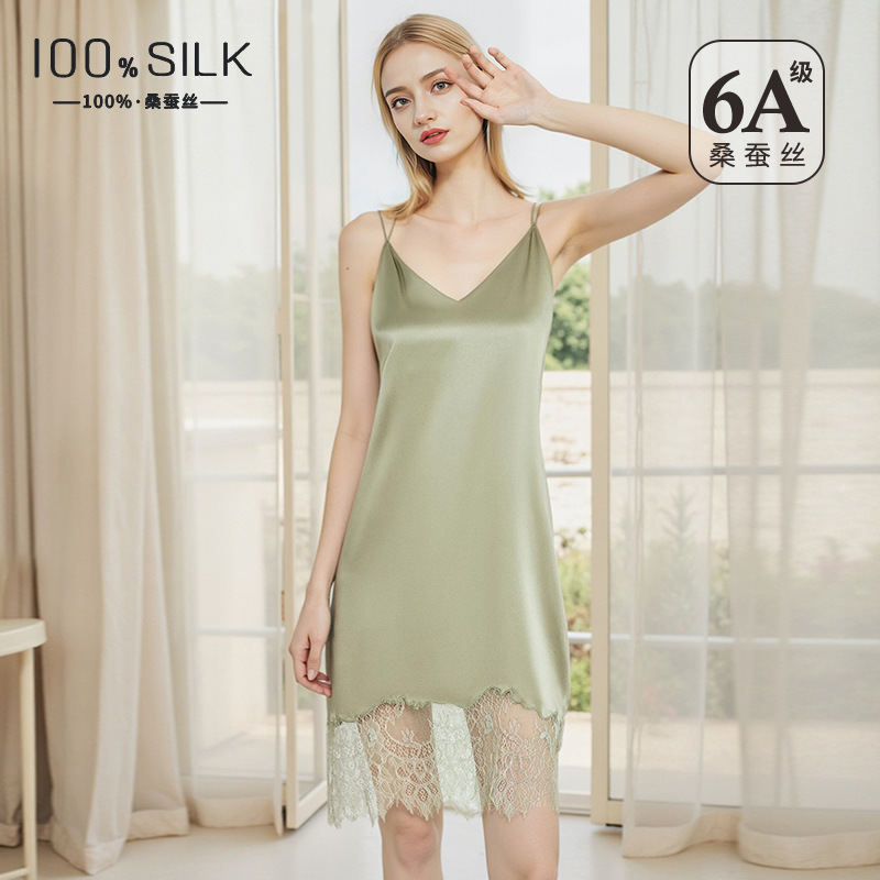 Robe nuisette en soie de mûrie - Lace Dress avis et prix