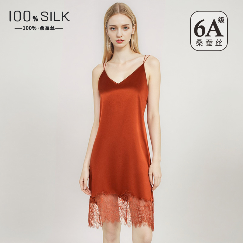 Robe nuisette en soie de mûrie - Lace Dress avis et prix