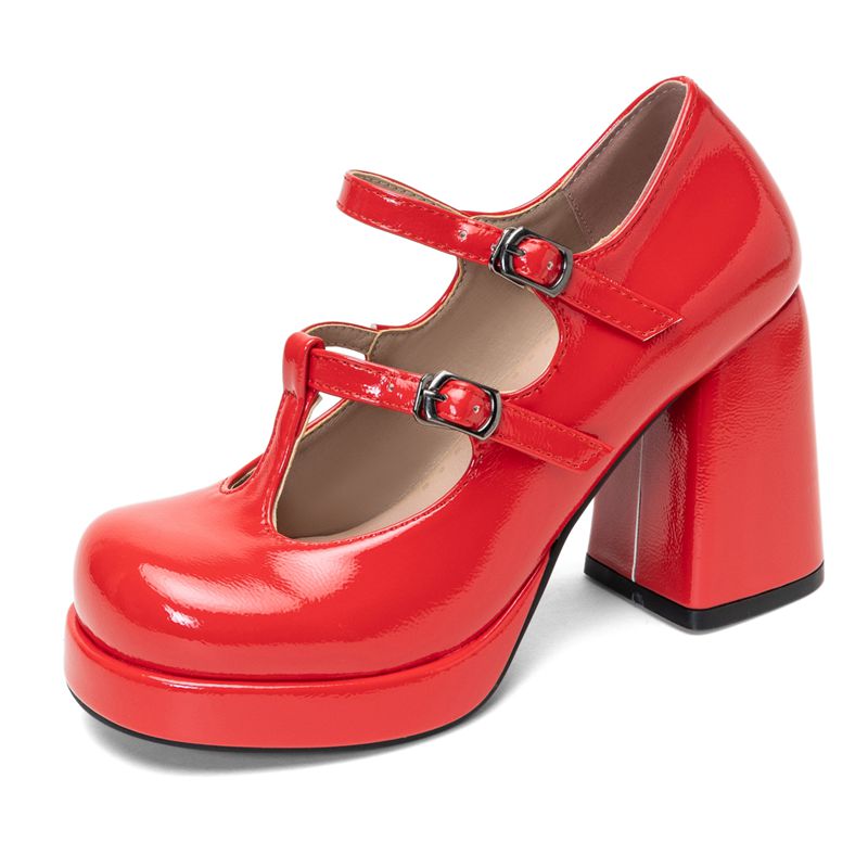 Chaussures Mary Janes rétro br - Pump Heel Block avis et prix