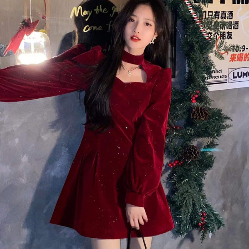 Robe en velours fin de Rotterd - Women'S Red Formal Wear avis et prix