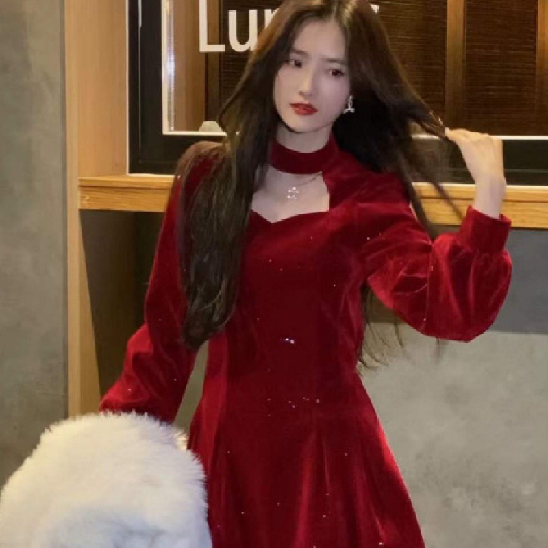Robe en velours fin de Rotterd - Women'S Red Formal Wear avis et prix