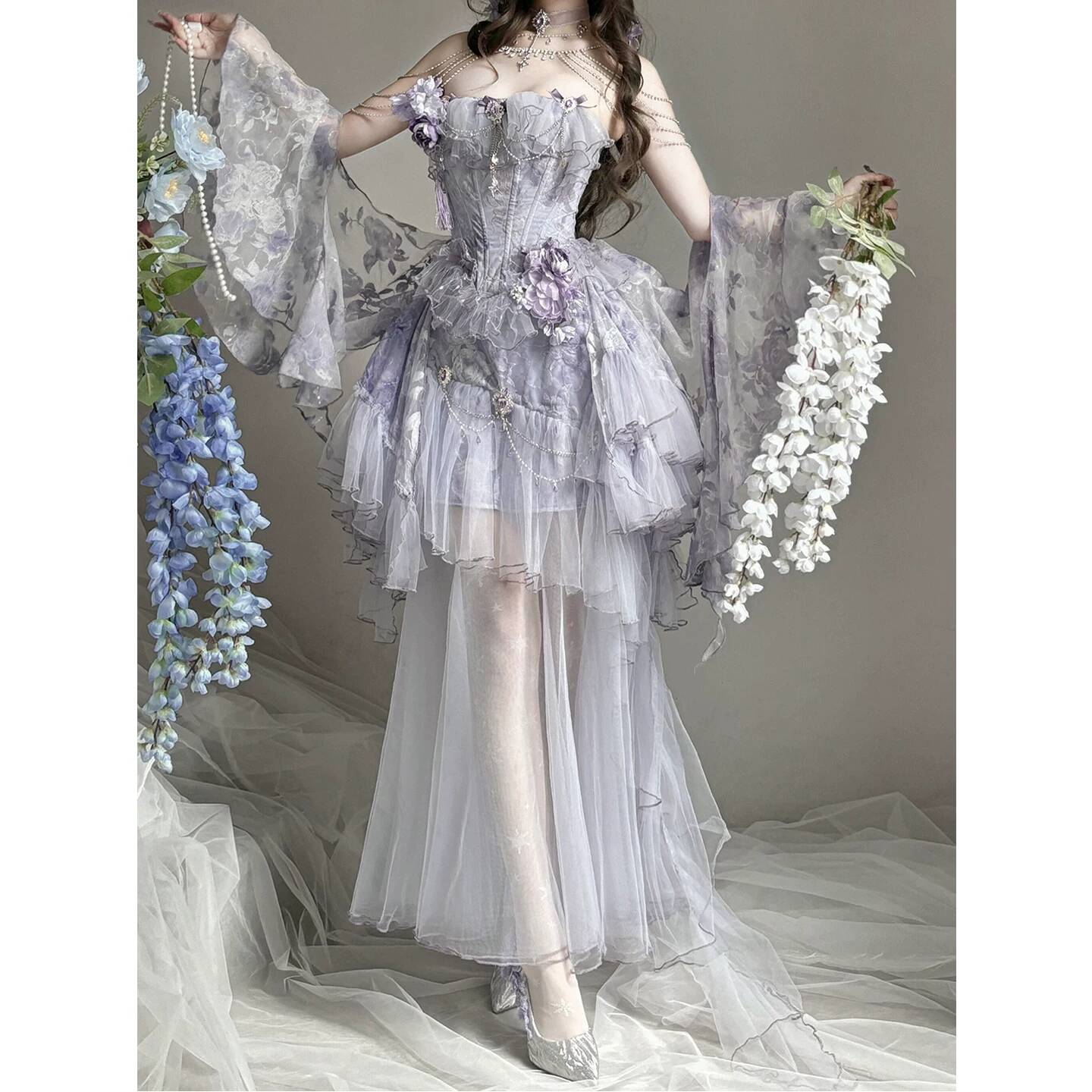Robe Lolita Violet Poetry Fog, - Formal Dress avis et prix